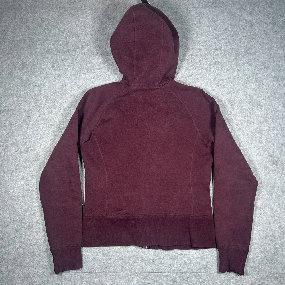 Lululemon Scuba Hoodie Women 4 Burgundy Full Zip Scuba Fleece Jacket Activewear - Picture 11 of 14